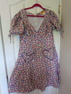 Bernie Dexter Heart Pocket Cotton Dress – 3XL (Fits Small)